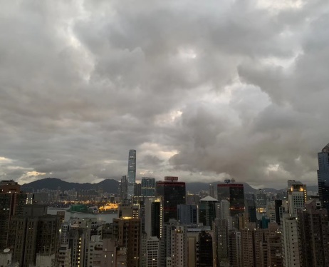 Dark cloud over Hong Kong